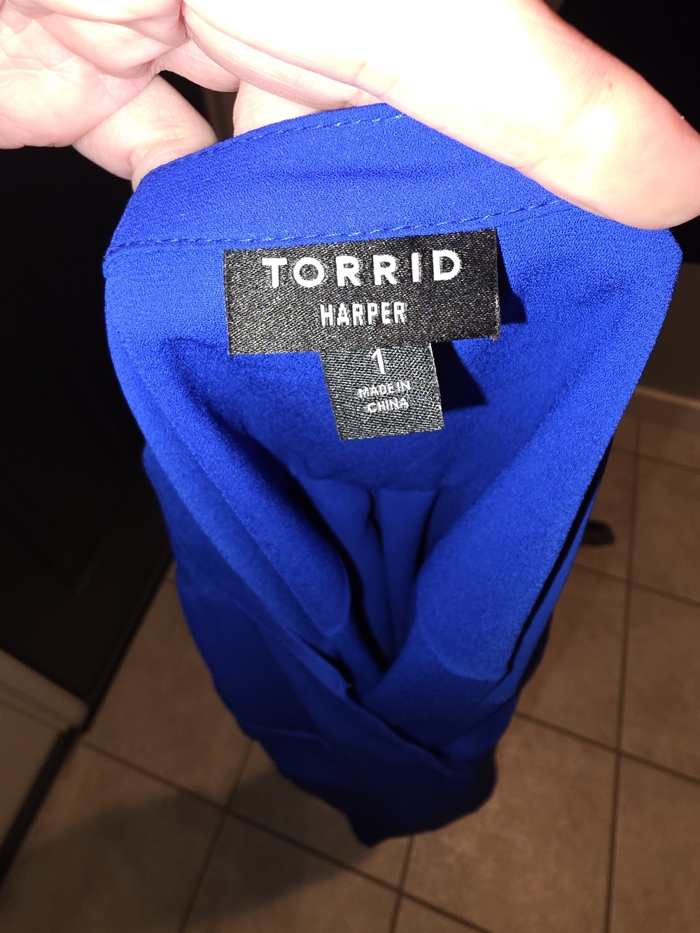 Torrid Harper Electric Blue Top - Picture 4 of 4